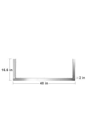 Outdoor Finishing Frame Outdoor Bbq Frame 45x15 In For 38&quot; Built-in Grill