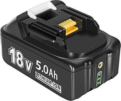 Compatible Makita BL1850B 18V 5.0Ah Li-ion LXT Replacement Battery for Power Tools, High Capacity, Long Lasting, Cordless Tool Battery
