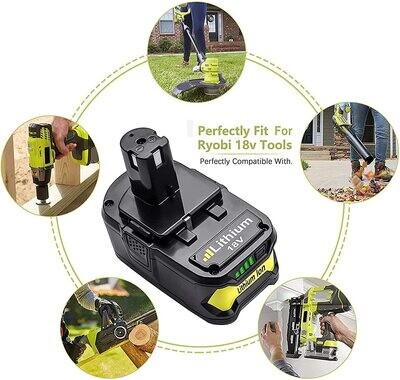 Ryobi 18v Li-ion Replacement Battery Ryobi Compatible One Battery