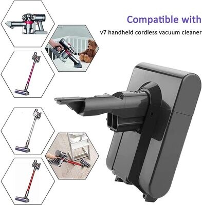 21.6V 6Ah V6 Lithium Battery for Dyson DC62, DC59, DC58, SV03, SV04, SV09, V6 Animal Motorhead, V6 Absolute, and V6 Fluffy Vacuum Cleaners - Reliable Replacement Battery for Enhanced Cleaning