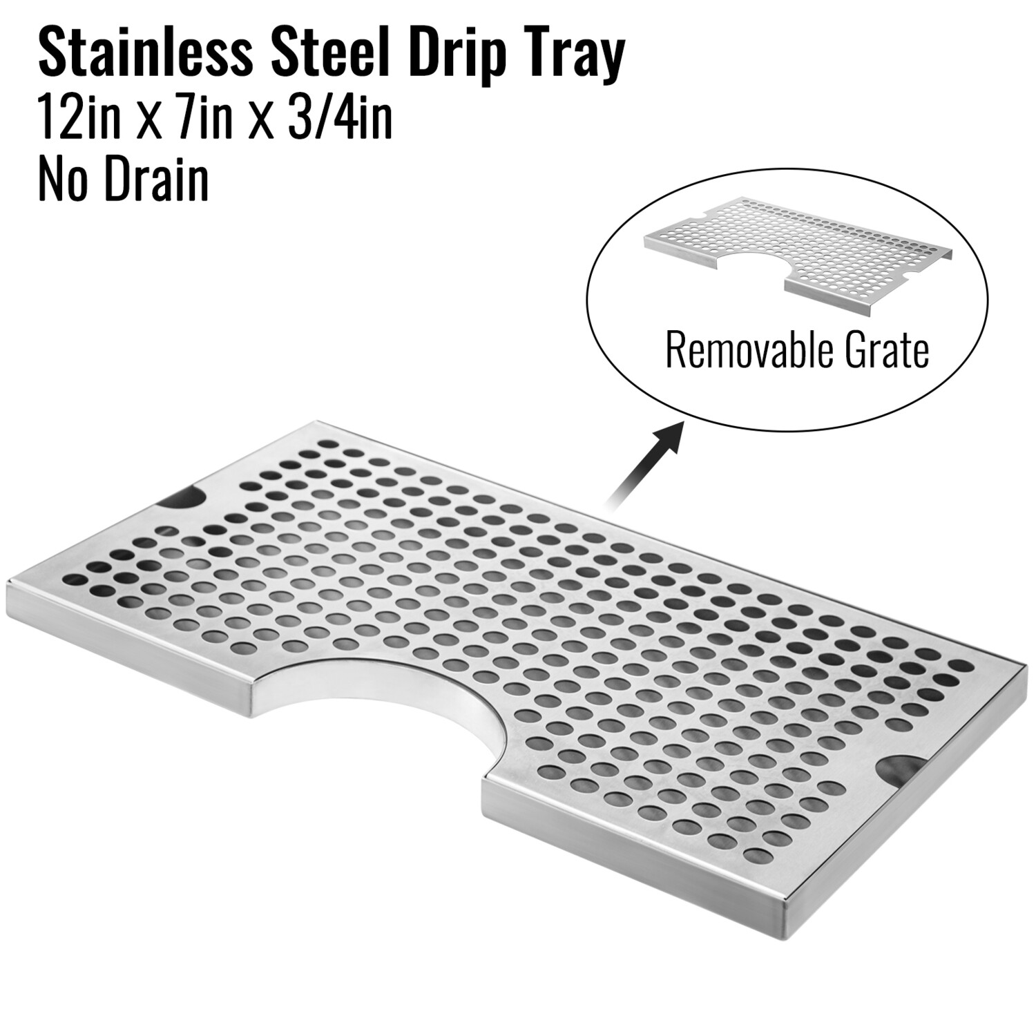 Stainless steel drip tray and beer tower kegerator tower one faucet
