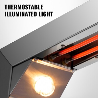 Food Warmer Commercial Infrared Fryer Dump Station with Heat Lamp for Efficient Food Holding and Serving