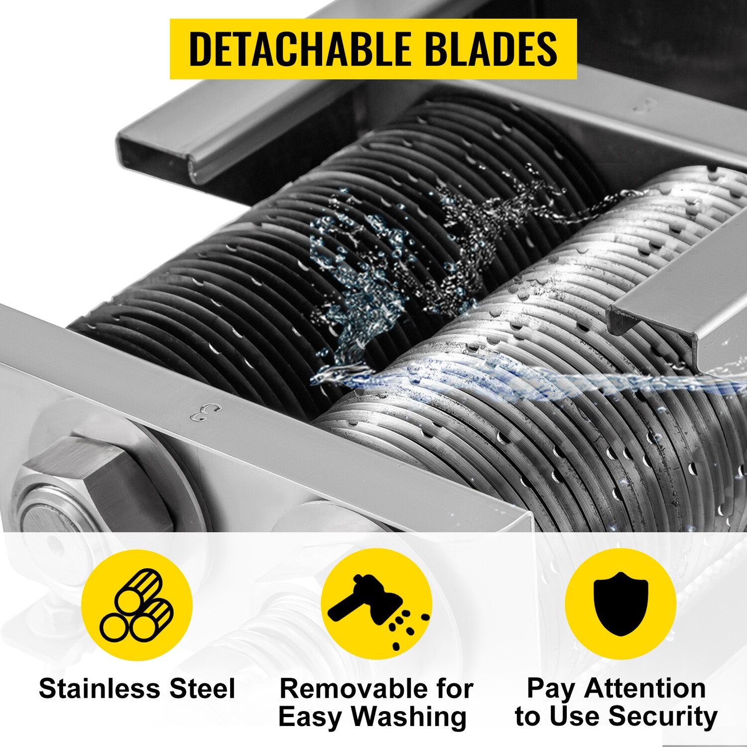750W 500kg Output Meat Slicer Cutter with Blade - Commercial Restaurant Equipment for Efficient Meat Slicing and High-Volume Use
