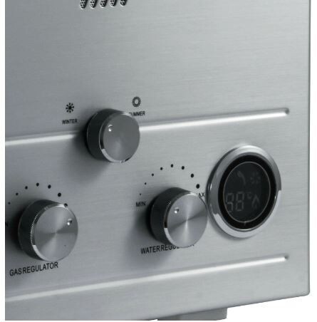 18L Instant Propane Gas Water Heater, Tankless Stainless Steel Unit for Reliable Hot Water Supply