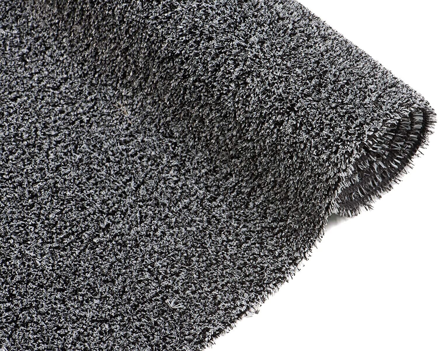 Indoor Outdoor Artificial Fake Grass Mat Greyish Synthetic Turf, Durable Garden Terrace Rug 300 x 430 cm (9ft 10in x 14ft 1in)