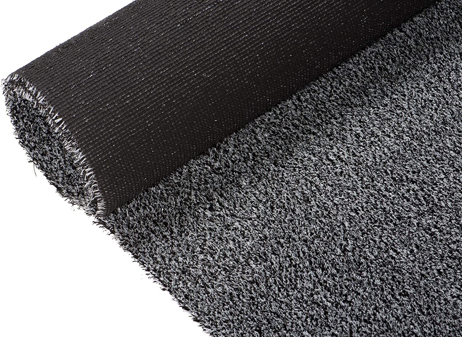 Indoor Outdoor Artificial Fake Grass Mat Greyish Synthetic Turf, Durable Garden Terrace Rug 300 x 430 cm (9ft 10in x 14ft 1in)