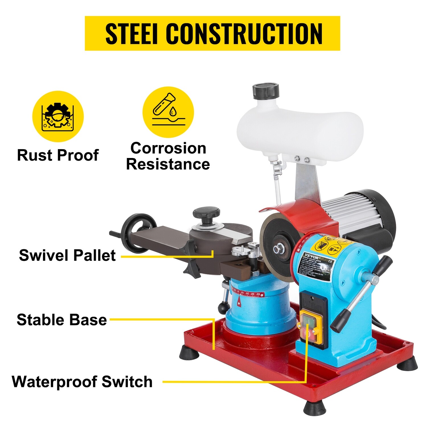 Electric 230V Circular Saw Blade Sharpener for efficient blade sharpening with adjustable angles and a durable motor. Ideal for home or professional use.