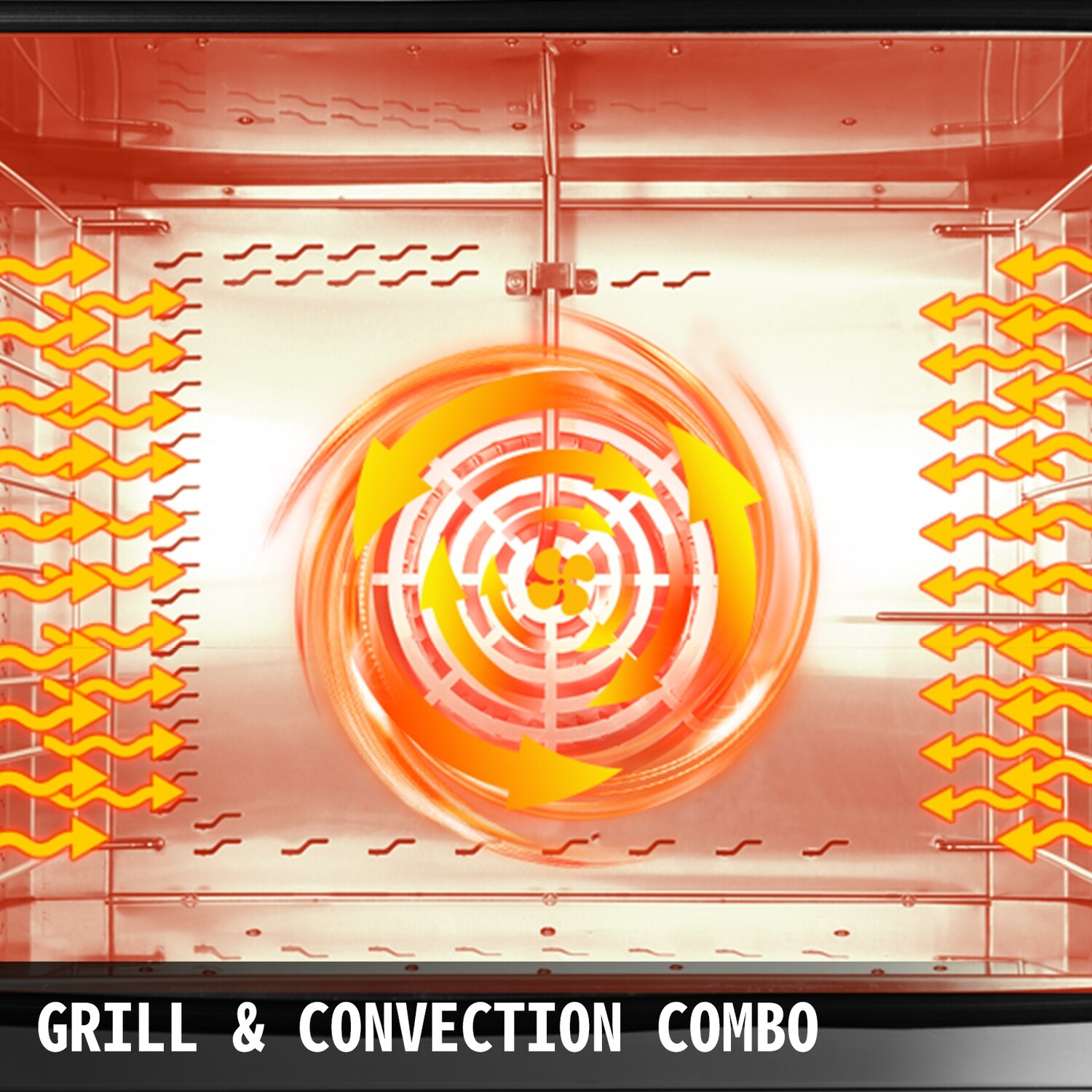 Electric Commercial Convection Oven with 4 Stainless Steel Baking Trays – High-Performance Bakery Equipment for Professional Kitchens