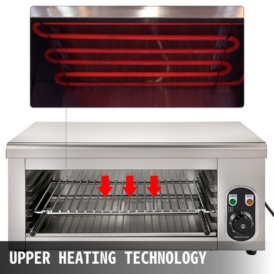 Salamander Oven Adjustable Grid Salamander Broiler Electric Cheese Melter