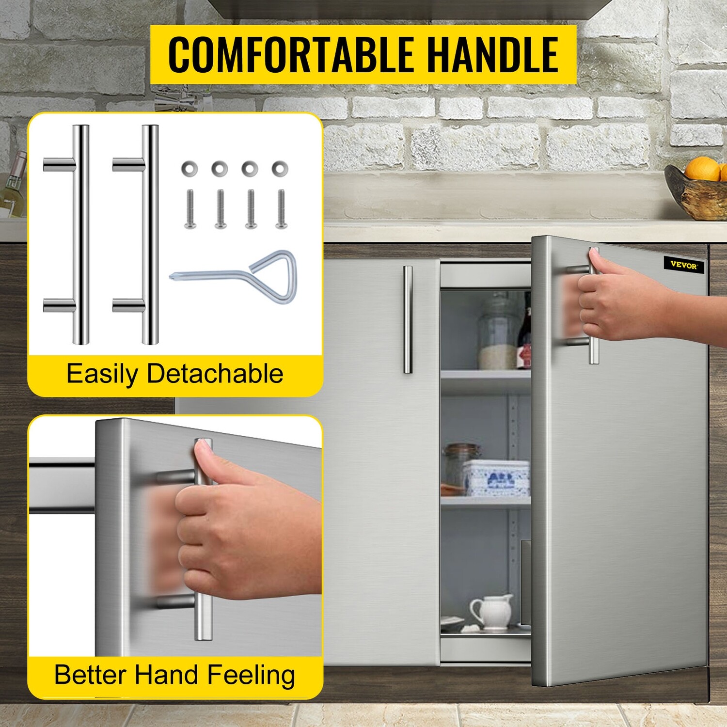 Larger Storage Outdoor Cabinet With 91x53cm BBQ Door Double Access Door For Grills