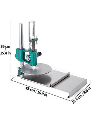 Pasta Maker Household Pizza Dough Manual Pastry Press Machine 7.8&quot; Big Roller