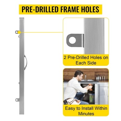 BBQ Kitchen Stainless Steel Double-Walled Door – 24&quot;H x 31&quot;W for Durable Outdoor Kitchen Storage