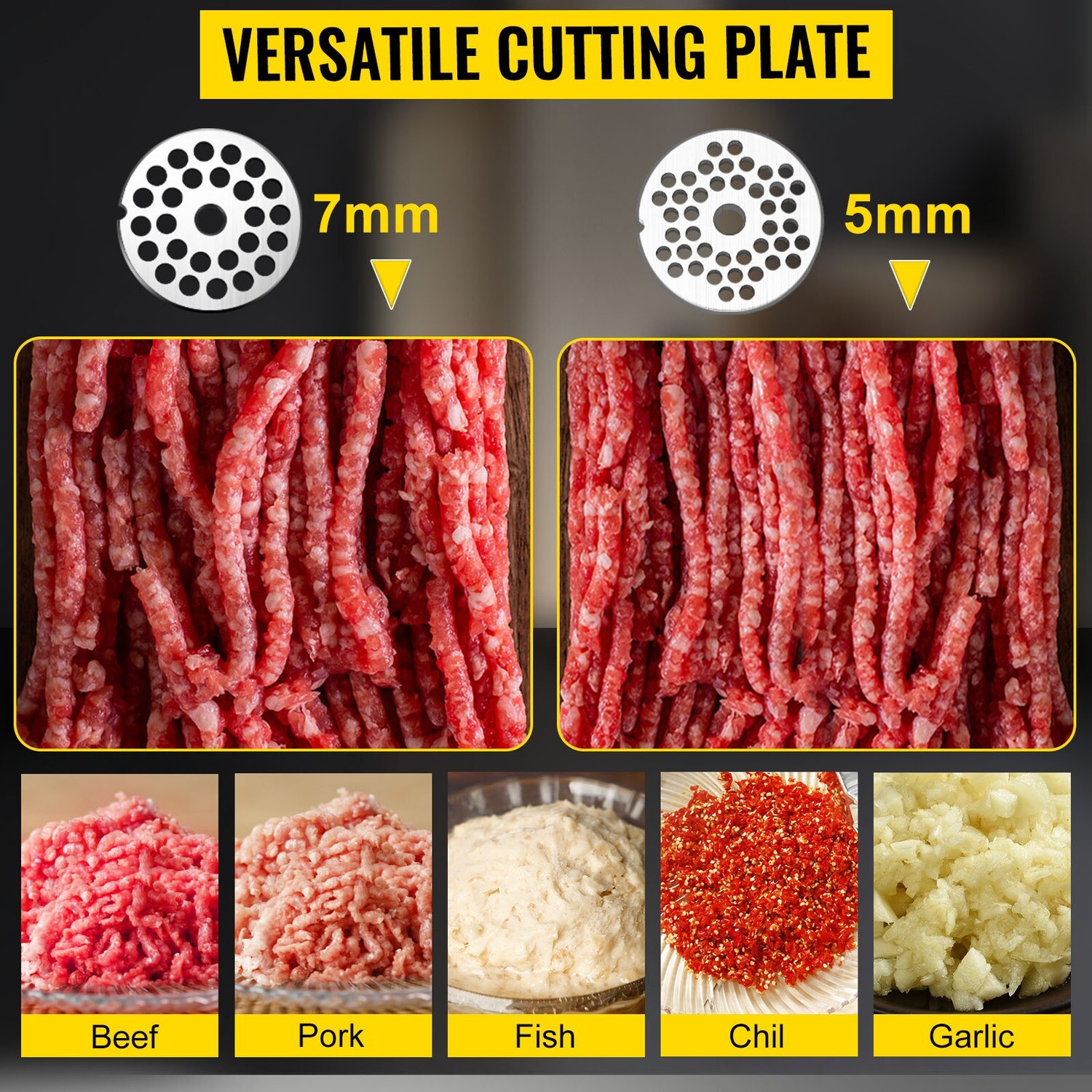 Commercial Electric Meat Grinder, Mincer, and Sausage Stuffer, 800w, 250kg/h