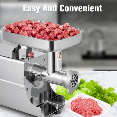 Electric Meat Grinder and Mincer 450W – 175 R/min Sausage Maker and Meat Cutting Machine for Home and Commercial Use