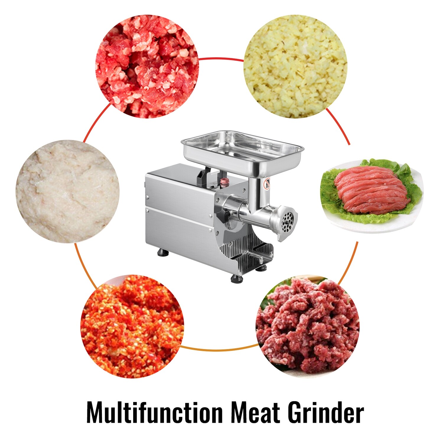 Electric Meat Grinder and Mincer 450W – 175 R/min Sausage Maker and Meat Cutting Machine for Home and Commercial Use