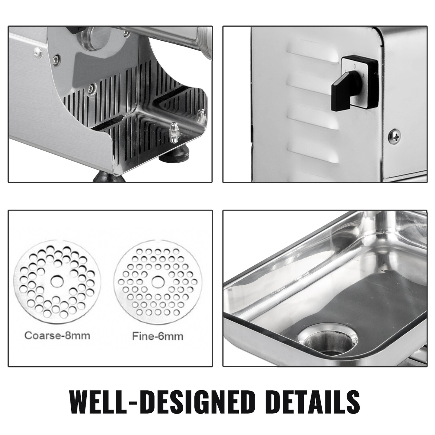 Electric Meat Grinder and Mincer 450W – 175 R/min Sausage Maker and Meat Cutting Machine for Home and Commercial Use