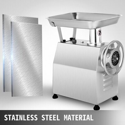 Commercial Electric Meat Grinder, Mincer, and Sausage Stuffer, 800w, 250kg/h