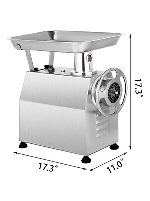 Commercial Electric Meat Grinder, Mincer, and Sausage Stuffer, 800w, 250kg/h