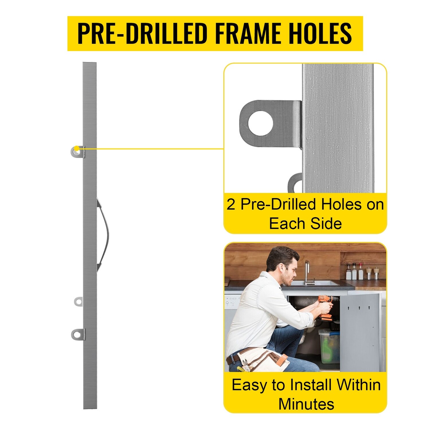 14x20&quot; Single-Walled Stainless Steel Island Access Door – Perfect for Kitchen and BBQ Applications
