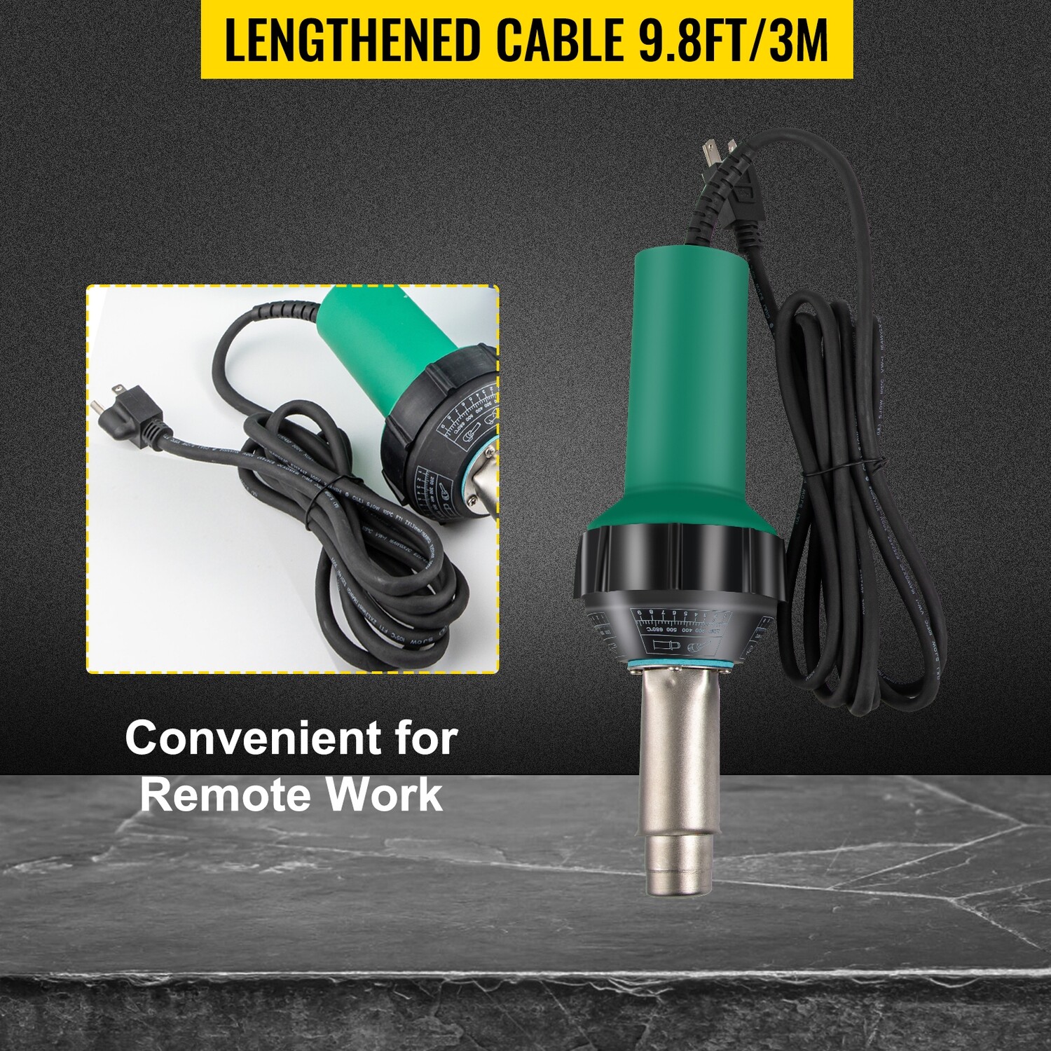 Hot Air Welding Tool Kit with 8 PVC Welding Guns, 1600W for Roofing and Professional Welding Projects
