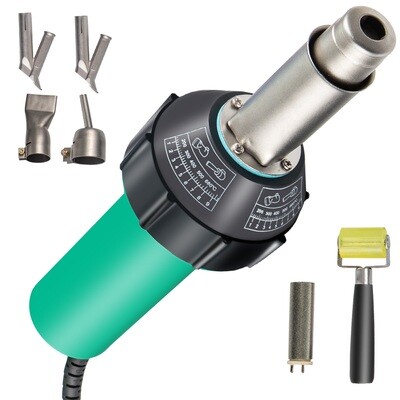 6-Piece 1600W Hot Air Welding Tool Kit for Roofing - 220V PVC Welding Guns for Efficient Outdoor and Industrial Use