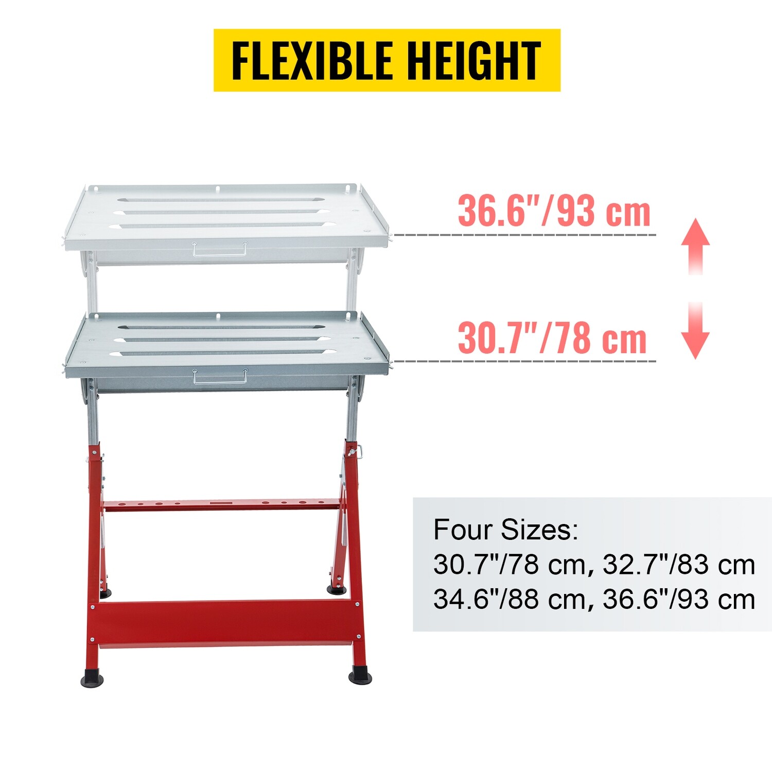 30&quot; x 20&quot; Adjustable Folding Welding Table Heavy-Duty – Portable and Durable Workbench Perfect for Precision Welding Projects Easy Storage Solutions and Compact Workspaces for Professionals and DIY