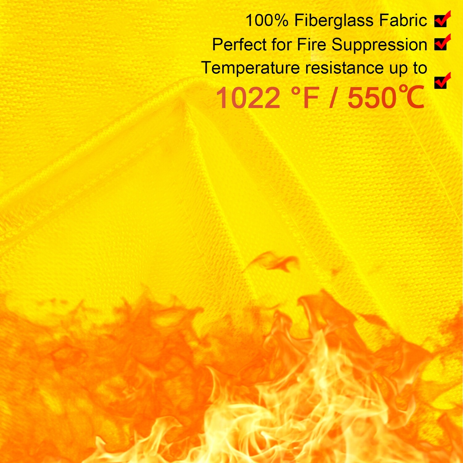 Fiberglass Welding Fire Blanket – 2.4m x 3m, 8&#39; x 10&#39;, Heavy-Duty Heat and Flame Protection for Welding and Industrial Use