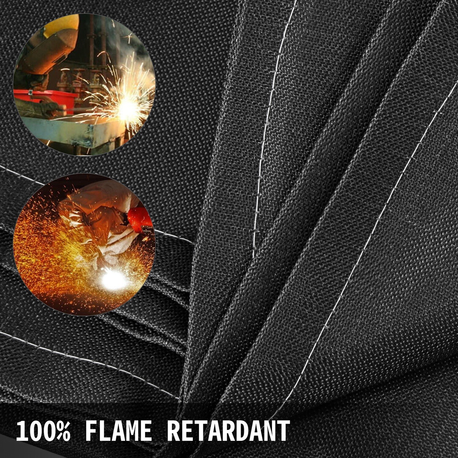 Fiberglass Welding Fire Blanket – 1.8 m x 3 m Heavy-Duty Welder Blanket, 6&#39; x 10&#39; for Heat Protection and Safety