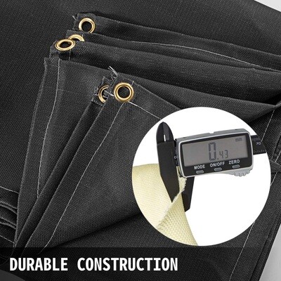 Fiberglass Welding Fire Blanket – 1.8 m x 3 m Heavy-Duty Welder Blanket, 6&#39; x 10&#39; for Heat Protection and Safety