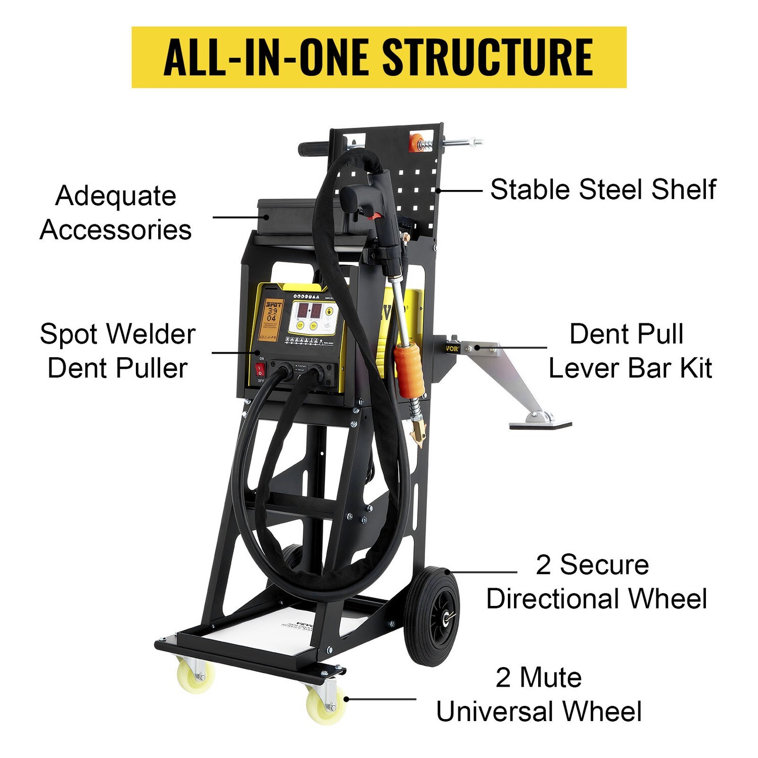 All-in-One Dent Puller Machine Spot Welder 380V for Vehicle Panel Repair