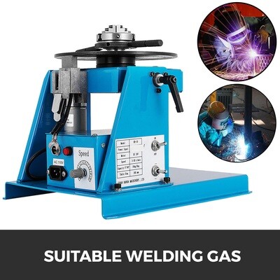 Mini 2.5" 3 Jaw Lathe Chuck With Pedal, 10kg Rotary Welding Positioner