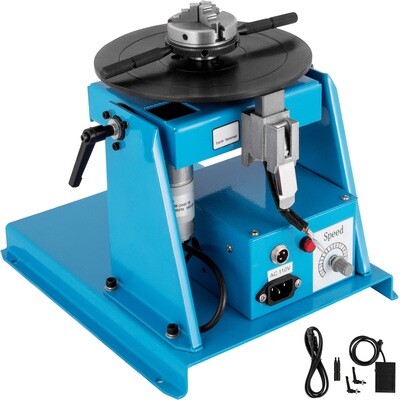 Mini 2.5&quot; 3 Jaw Lathe Chuck With Pedal, 10kg Rotary Welding Positioner