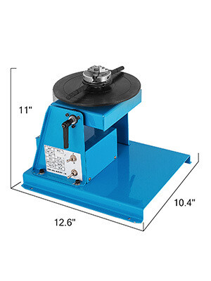 Mini 2.5&quot; 3 Jaw Lathe Chuck With Pedal, 10kg Rotary Welding Positioner