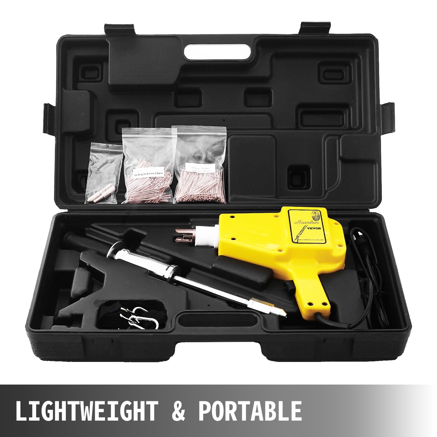 1600A Spot Stud Welder Dent Puller Kit for Car Body Panel Repair – Heavy Duty Dent Removal Tool