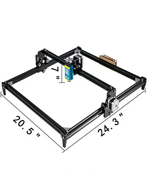 500mW CNC Laser Engraver Machine, 40x50cm - Precision Engraving Tool for Wood, Compact and Efficient