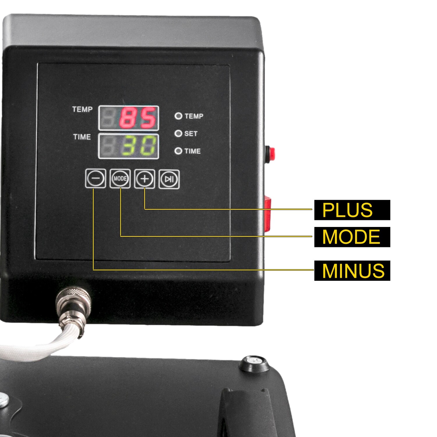 Heat Press Machine for 15&quot; x 15&quot; T-Shirts, 8-in-1 DIY Printer, 1100W for Custom Sublimation Printing on T-Shirts, Mugs, Caps, and More