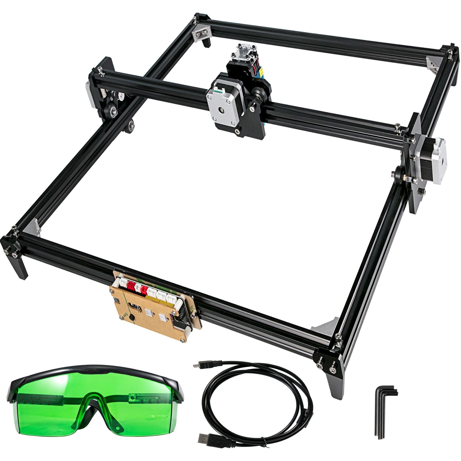 500mW CNC Laser Engraver Machine, 40x50cm - Precision Engraving Tool for Wood, Compact and Efficient