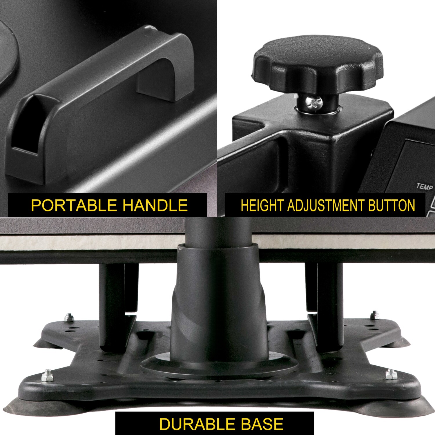 Heat Press Machine for 15&quot; x 15&quot; T-Shirts, 8-in-1 DIY Printer, 1100W for Custom Sublimation Printing on T-Shirts, Mugs, Caps, and More