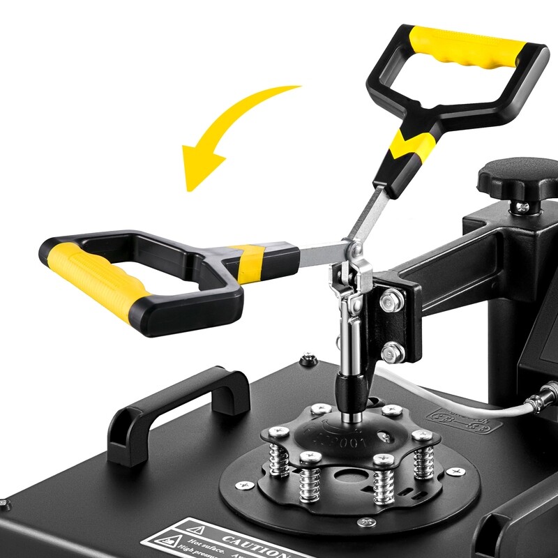 Heat Press Machine for 15" x 15" T-Shirts, 8-in-1 DIY Printer, 1100W for Custom Sublimation Printing on T-Shirts, Mugs, Caps, and More