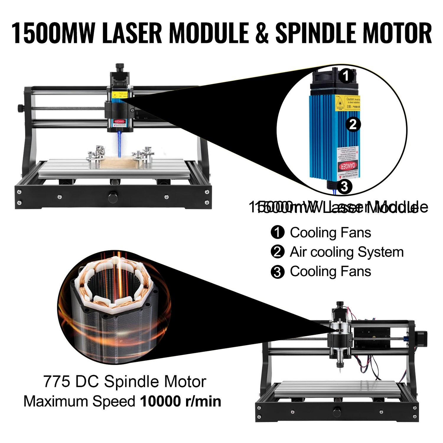 Laser Engraver Cnc 3018 Pro Cnc 3018 15W 3 Axis GRBL Control