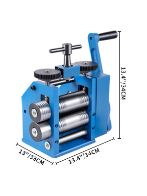Jewelry 3&quot;/76mm Manual Combination Rolling Mill for Sheet, Square, and Half Round Metal Forming and Crafting