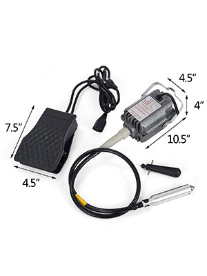 Hanging Flexshaft Mill 230W with 4mm Flex Shaft for Engraving, Jewelry Design, and Repair Tools