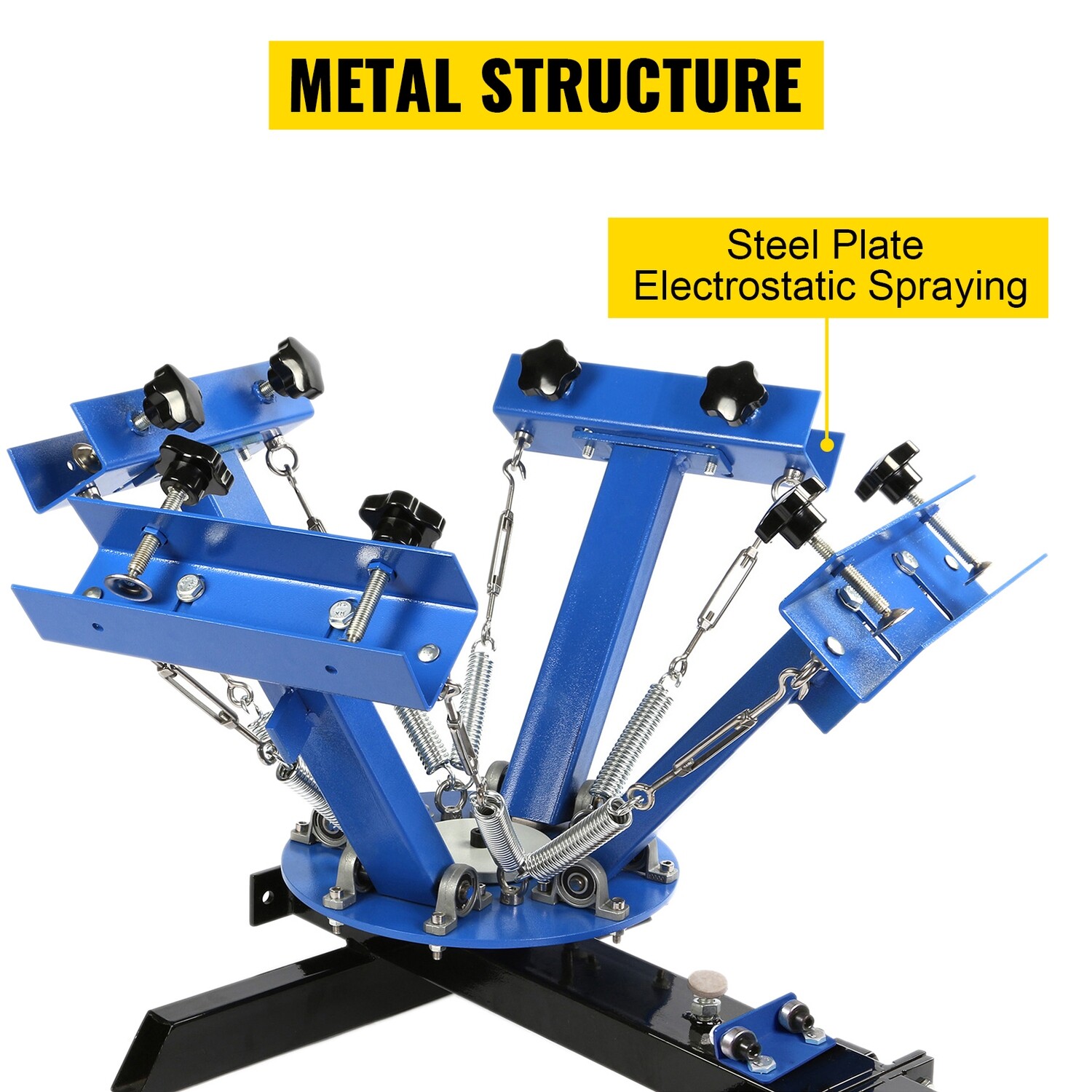 4 Color 1 Station Silk Screen Printing Kit - 55x45cm T-Shirt Screen Print Press for DIY and Professional Use - Versatile and Durable Design for Printing on Fabrics, T-Shirts, and Paper with Adjustable