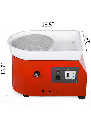 280W 25cm Electric Pottery Wheel Machine for DIY Crafts with Advanced Brushless Motor, Manual Speed Control for Ceramics and Clay Work
