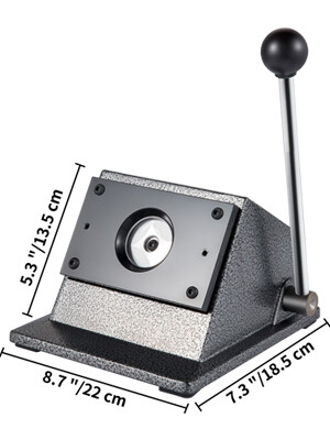 Round Punch Die Cutter 1.73&quot;/44 Mm Button Maker for Graphics
