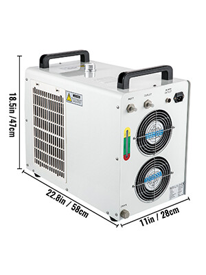 6L Industrial Water Chiller with Precise Thermostat - Recirculating Chiller for 130W and 150W Engraving Cooling Machines, Efficient Capacity Cooling Water