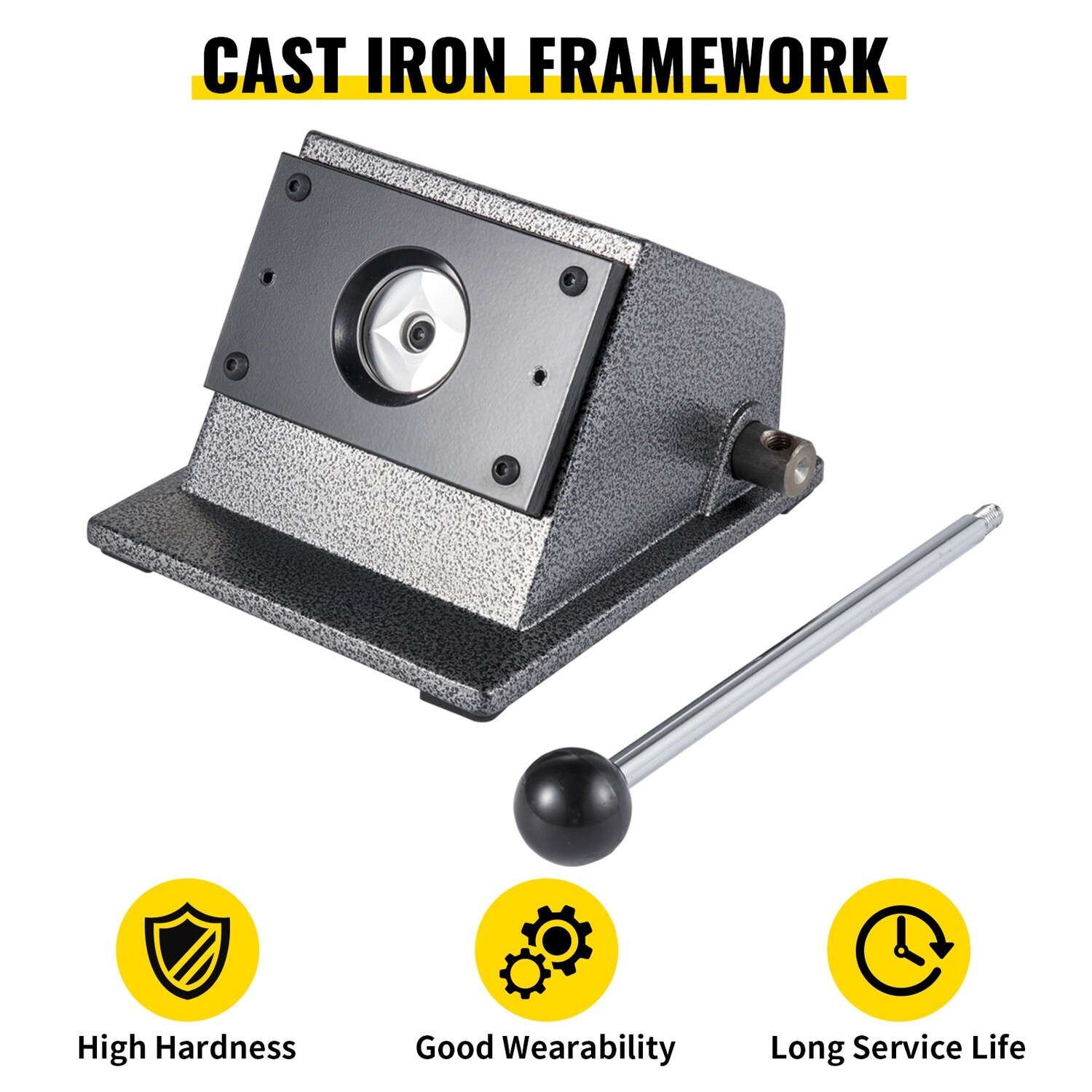 Round Punch Die Cutter 1.73&quot;/44 Mm Button Maker for Graphics