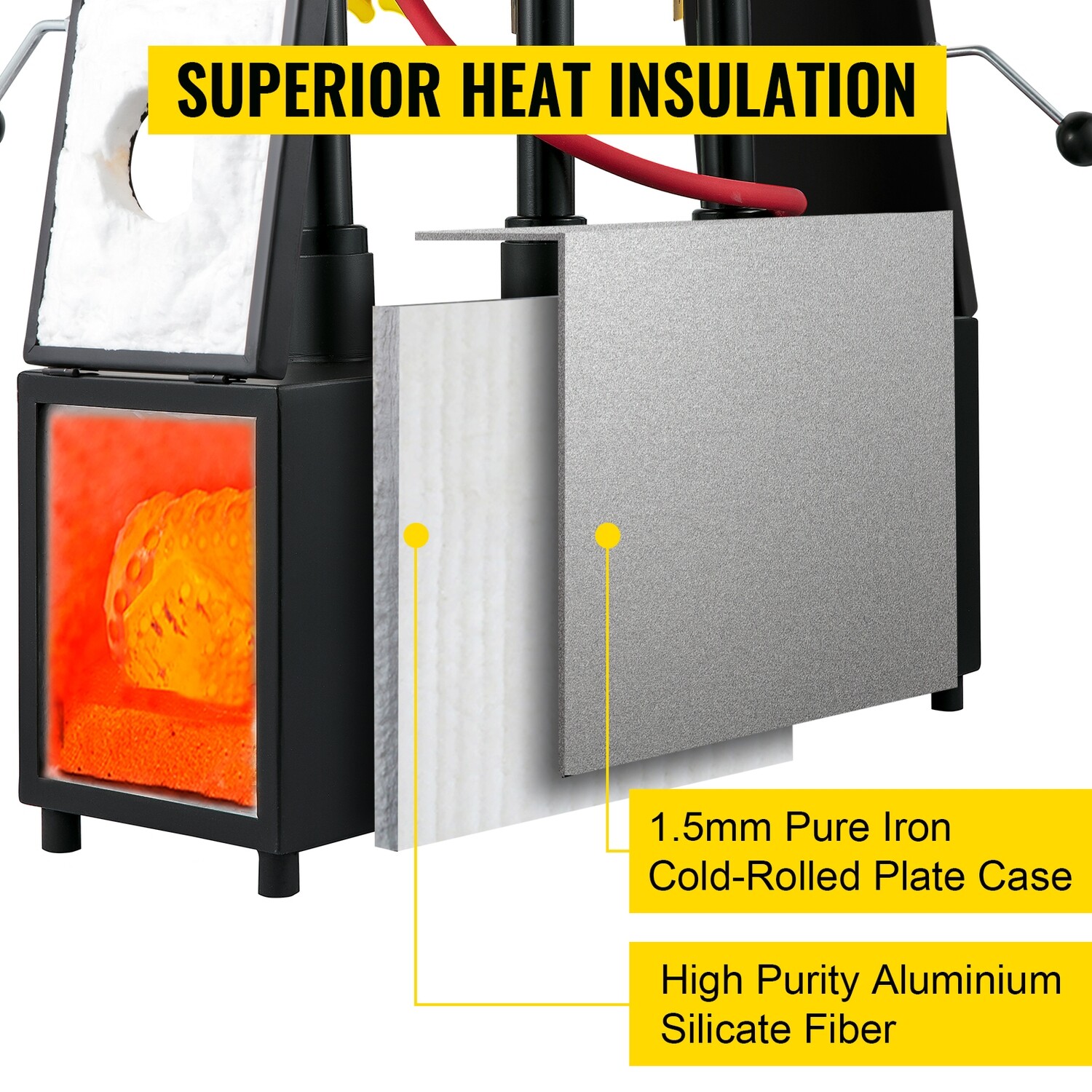 Portable Gas Propane Forge Furnace Burner Three Burners Making Metal Tools