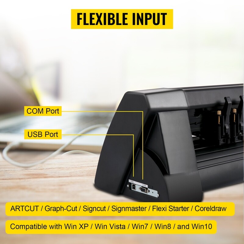 Vinyl Cutting Plotter with Signmaster Software and Floor Stand - Precision Calibration Cutting Machine for Paper, Vinyl, and Sign Making
