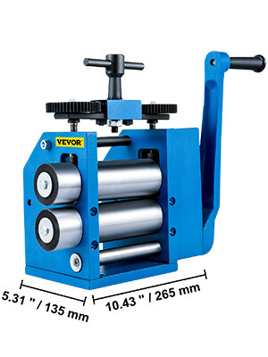 Metal Sheet Roller, 112mm Manual Flat Rolling Mill Machine, Jewelry Press